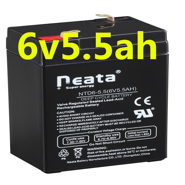 Neata Cheap price 6v 5.5ah sealed lead acid UPS solar battery for supply