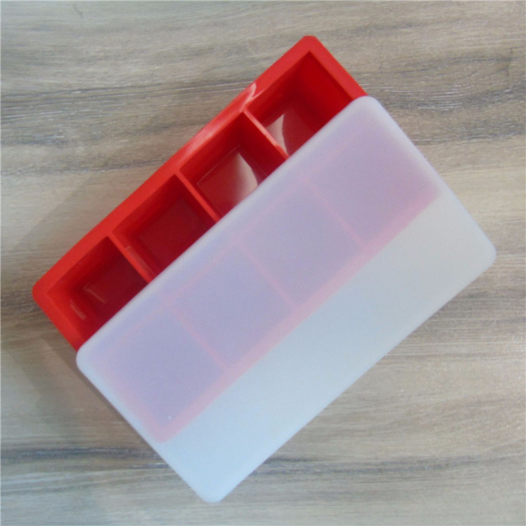 Square Shape Form Ice Mold for Kitchen Bar 5 Colors Large 8 Grid Silica Gel Ice Lattice Safety DIY Ice Cream Maker