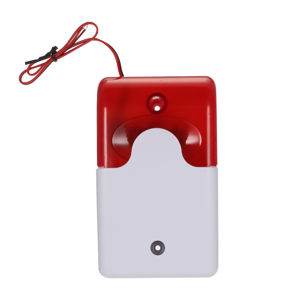 DC 12V 24V small Indoor Strobe Siren Alarm Siren Piezo Siren color optional