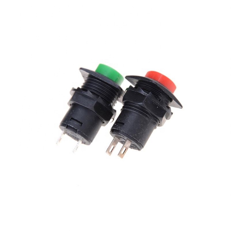 Round Push Button Switches Momentary switch Non Latching Red / Green Round Cap Push Button Switch AC 12V