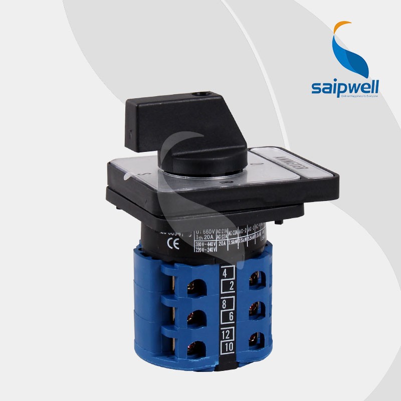 SAIP/SAIPWELL 20A Durable Electrical Rotary Change-over Switch