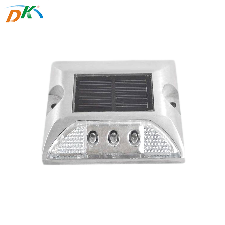 DK aluminum solar road warning stud LED high light intensity mode switching stud