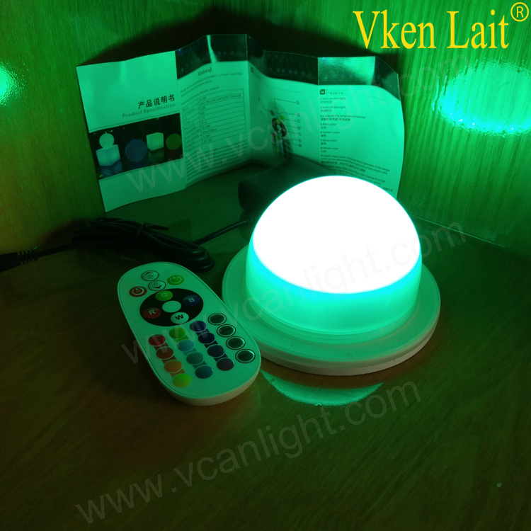 Remote Control Waterproof Illuminated Rechargeable Portable Led Decoration Light