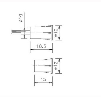 2019 Cheap Recessed magnetic reed door switch with NO NC optional