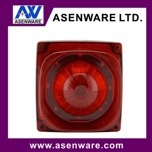 Strobe light and horn for fire alarm system