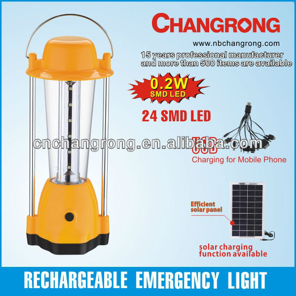 Changrong Rechargeable 24SMD LED Camping Light CR-8001TP