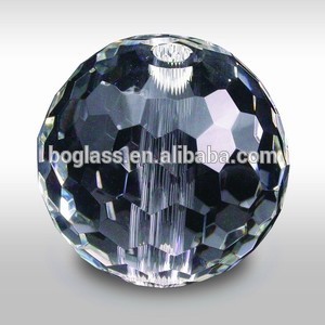 Polished crystal glass ball, solid glass ball from China