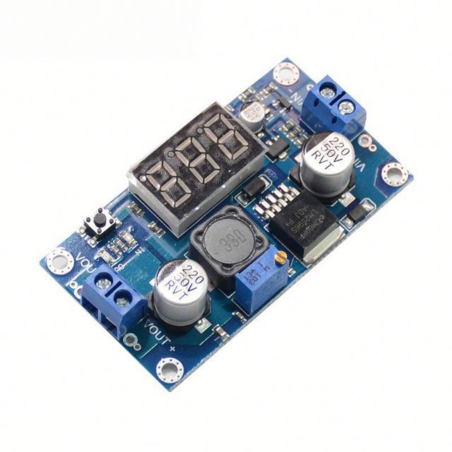 DC 2.5-36V to 1.25-35V LED Voltmeter Buck Step-down Power Converter Module LM2596