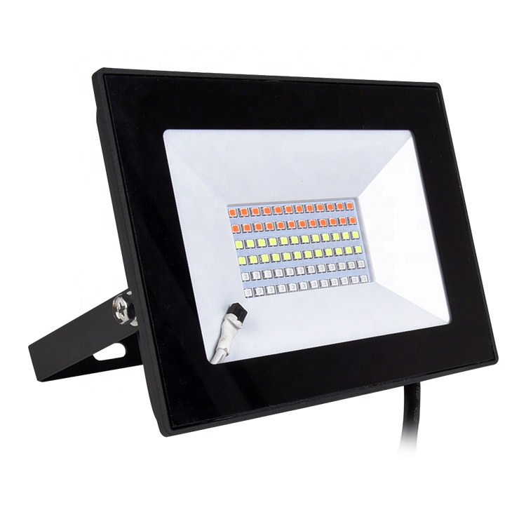 IP65 10W 20W 30W 50W Color Changing RGBW LED Flood Light Remote