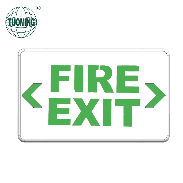 SALIDA letter emergency fire exit sign light acrylic ABS plastic Red/Green color hotel LED exit sign