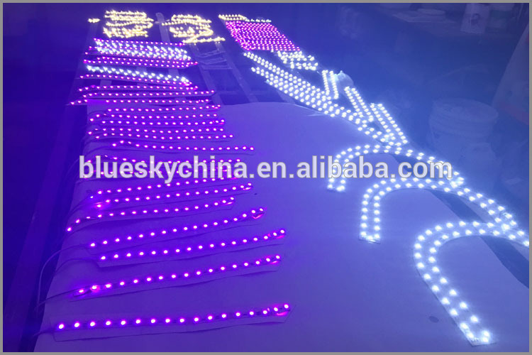 Epoxy resin Frontlit led glow sign boards for shop brand