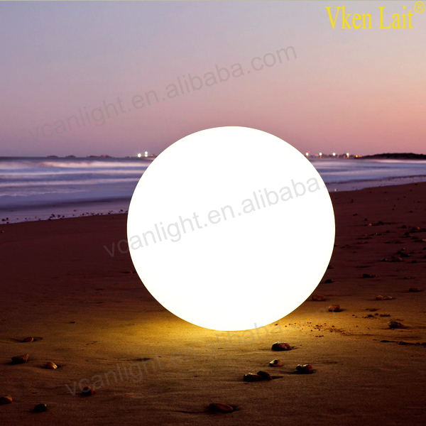 dia60cm 80cm plastic outdoor led large sphere