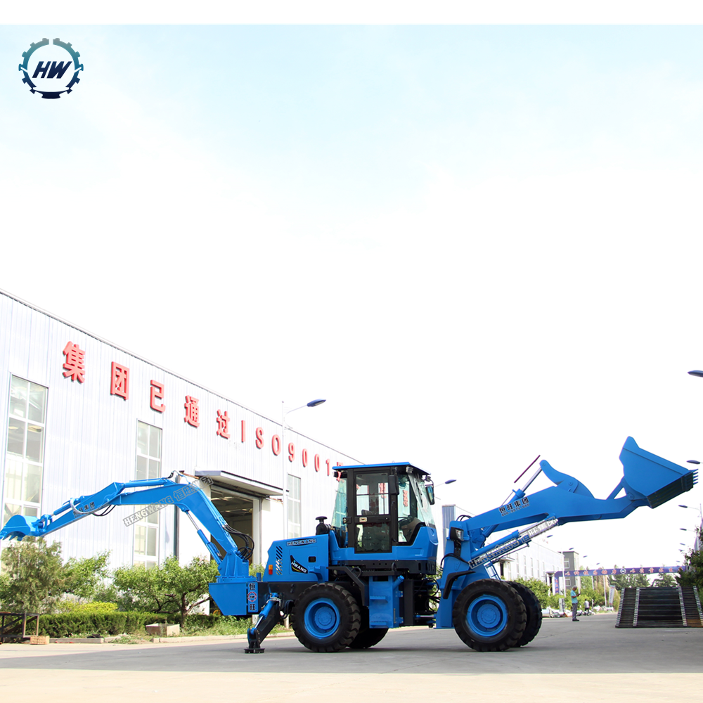 EPA engine wheel loader excavAtor with backhoe bucket