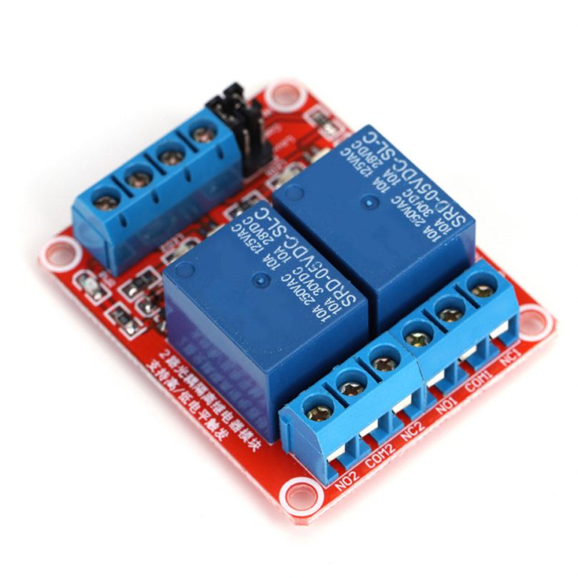 2-channel Relay Module 5V Delay Relay Board High/Low Level Trigger Board with Optical Isolation AC250V/DC30V 10A Load