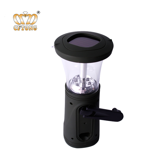 6 LED Outdoor Dynamo Hanging And Stand Rechargeable Lantern