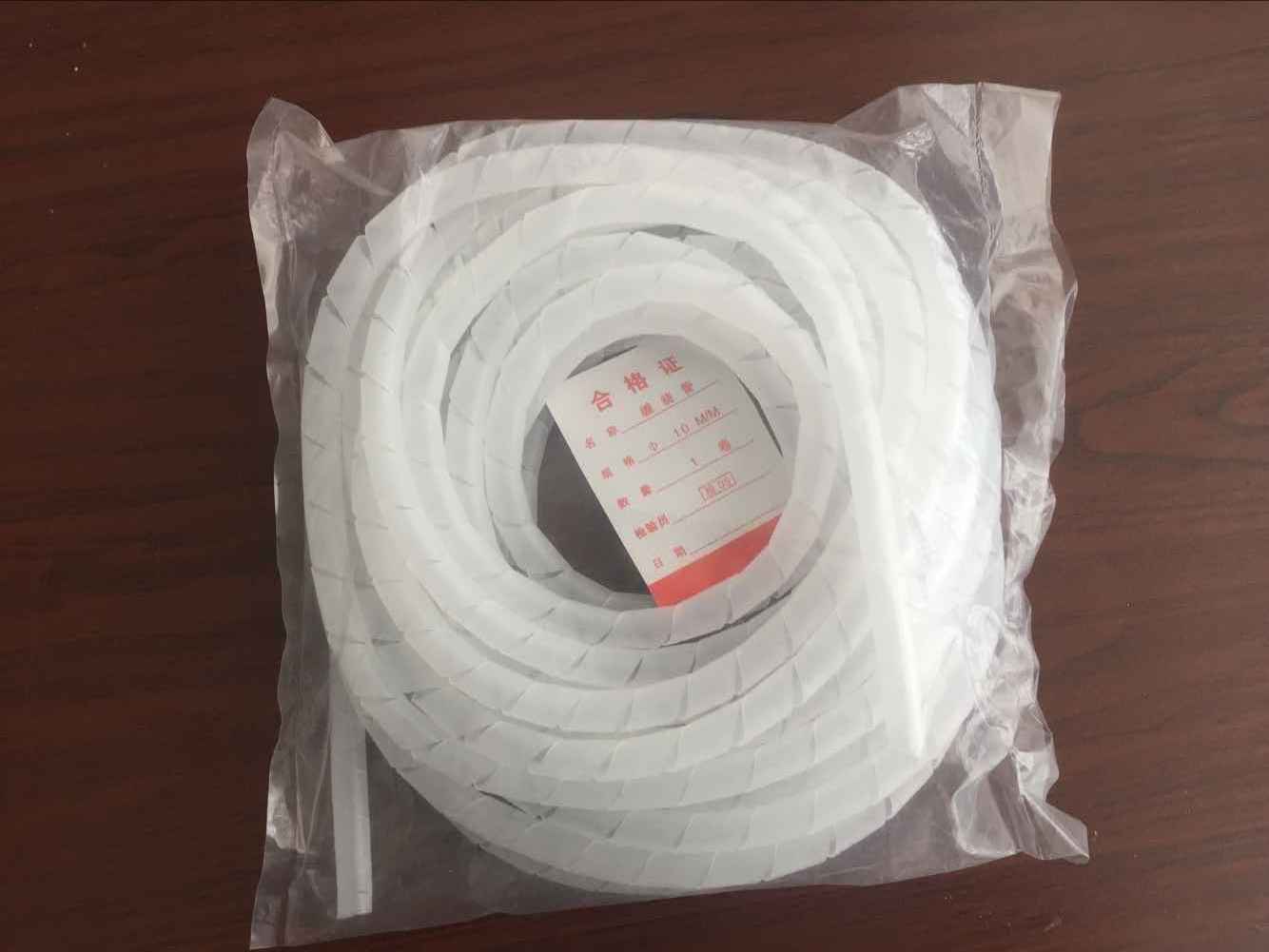 10m roll 6mm insulated spiral wrapping bands,china hot selling colorful spiral wrapping bands