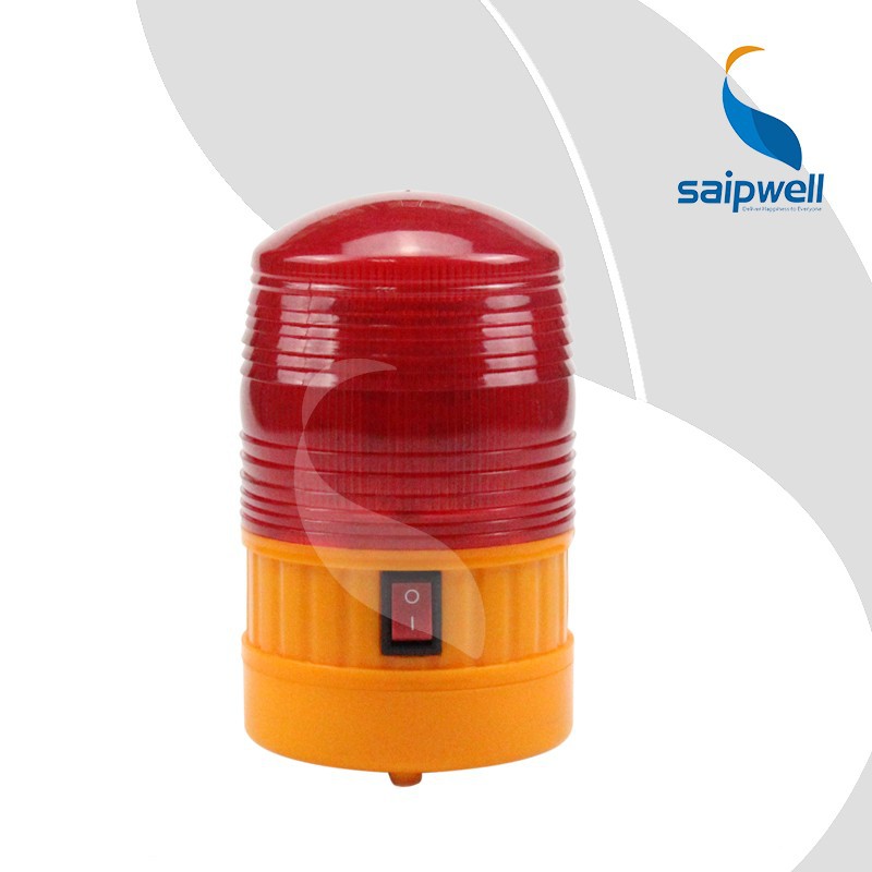 SAIP/SAIPWELL Round Battery Powered Magnetic LED Strobe Warning Light