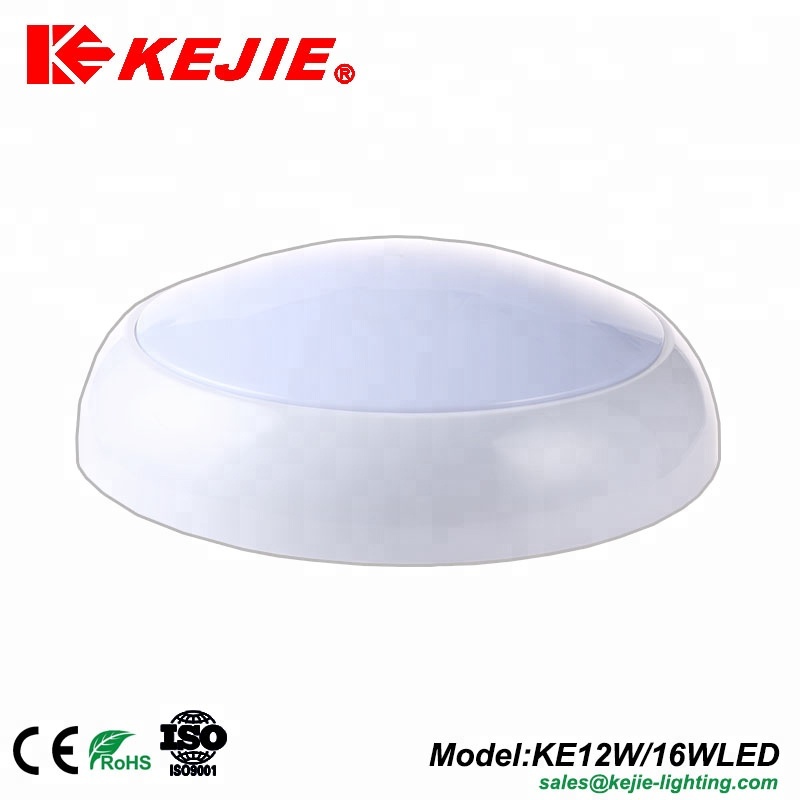 Kejie ip65 12W/16W wall mounted led emergency bulkhead ceiling light