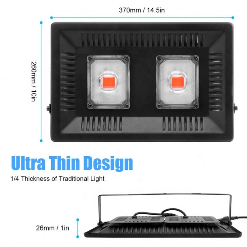 shenzhen Waterproof IP67 100W Full Spectrum COB LED Grow Light Outdoor Greenhouse Indoor Plants