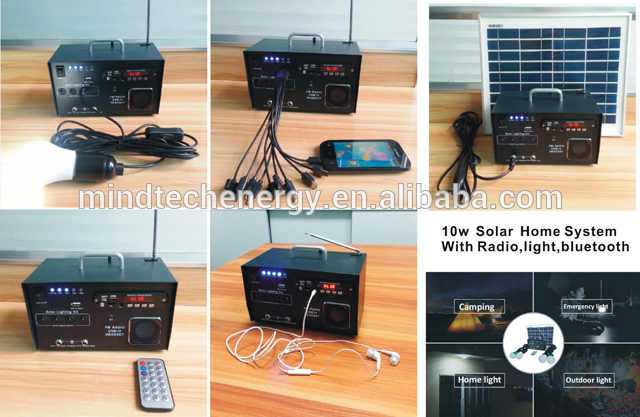 12v mini led solar lighting solar power radio mobile charger