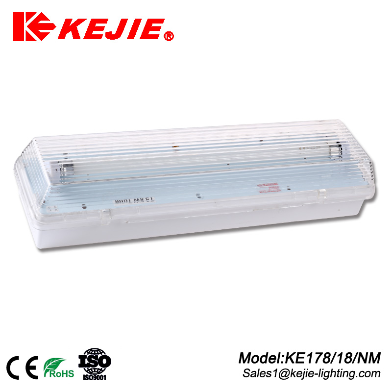 KEJIE IP65 Traditional T5 8W Rechargeable emergency bulkhead light