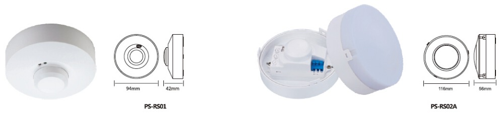 25-80 V/DC dimmable microwave sensor made in Ningbo (PS-RS28D)