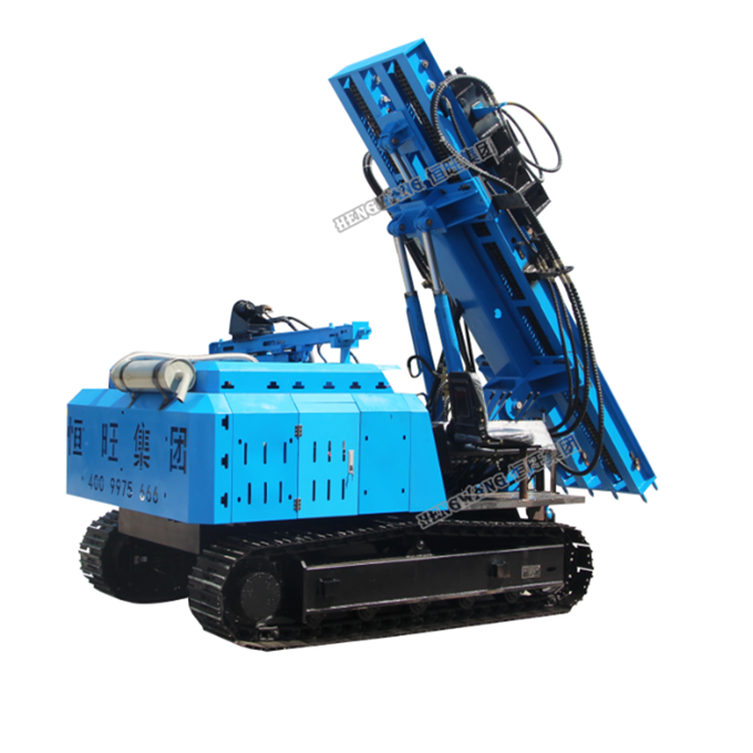Solar system crawler post ramming pile machine made in china