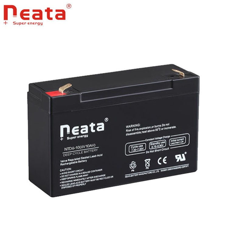 vrla 6V 10AH  storage sealed lead acid AGM battery