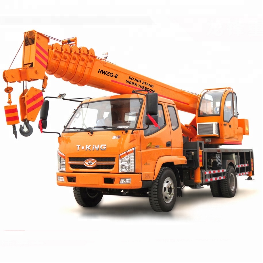 Dump truck with truck with hydraulic truck  crane 10 ton
