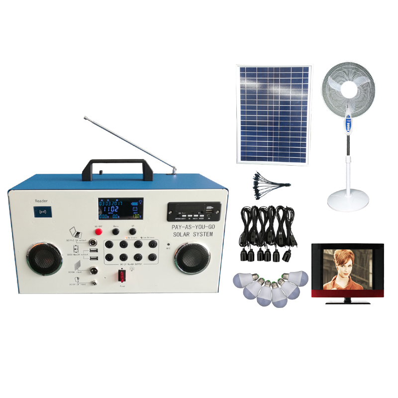 Portable home solar energy lighting system panel