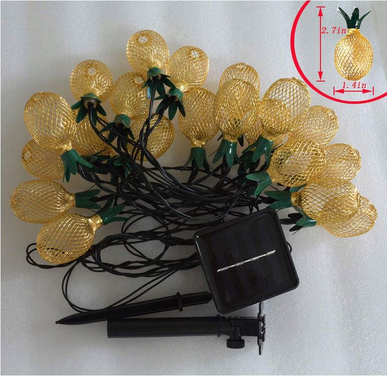 Battery operated indoor transparent pineapples string light for festival decoration gift for kids