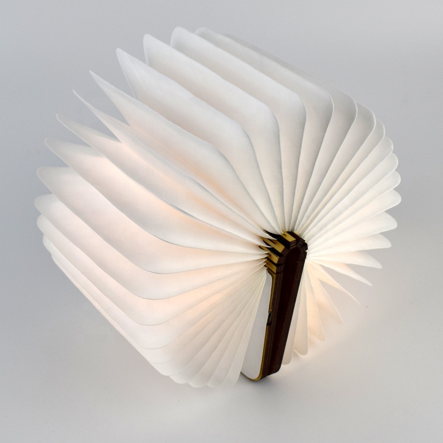 Large Size Optional Wooden Cover Color Folding LED Book Light