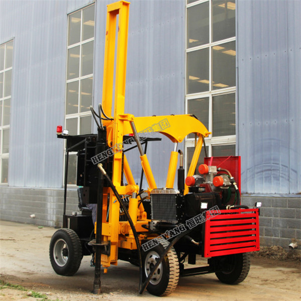 High quality gasoline fence post floating pile driver