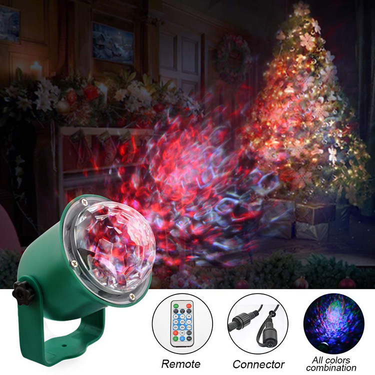 Hot Water Wave Garden LED Tree Light Flame Fire LED Projector RGBW Outdoor Light Projector Waterproof Christmas Tree Light