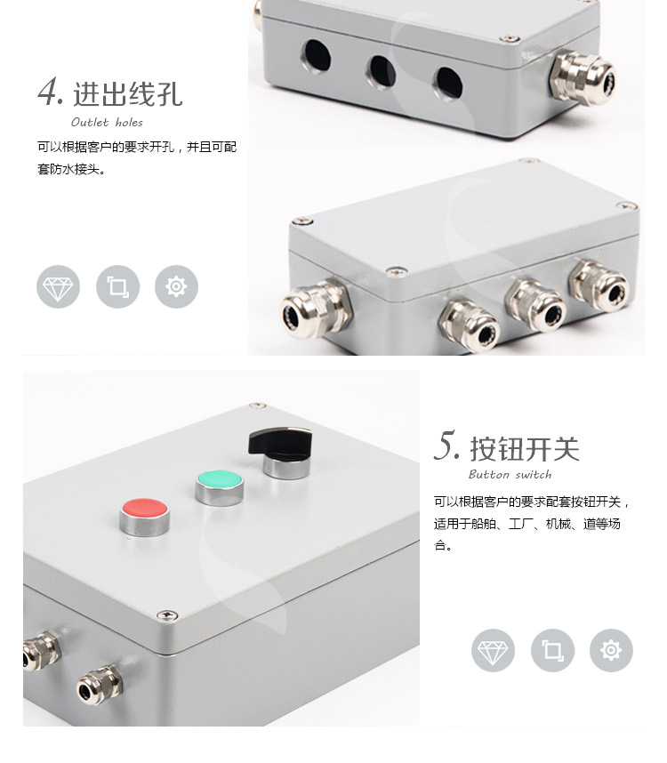 Saipwell/Saip High quality popular aluminum IP67 box protective electric waterproof enclosure