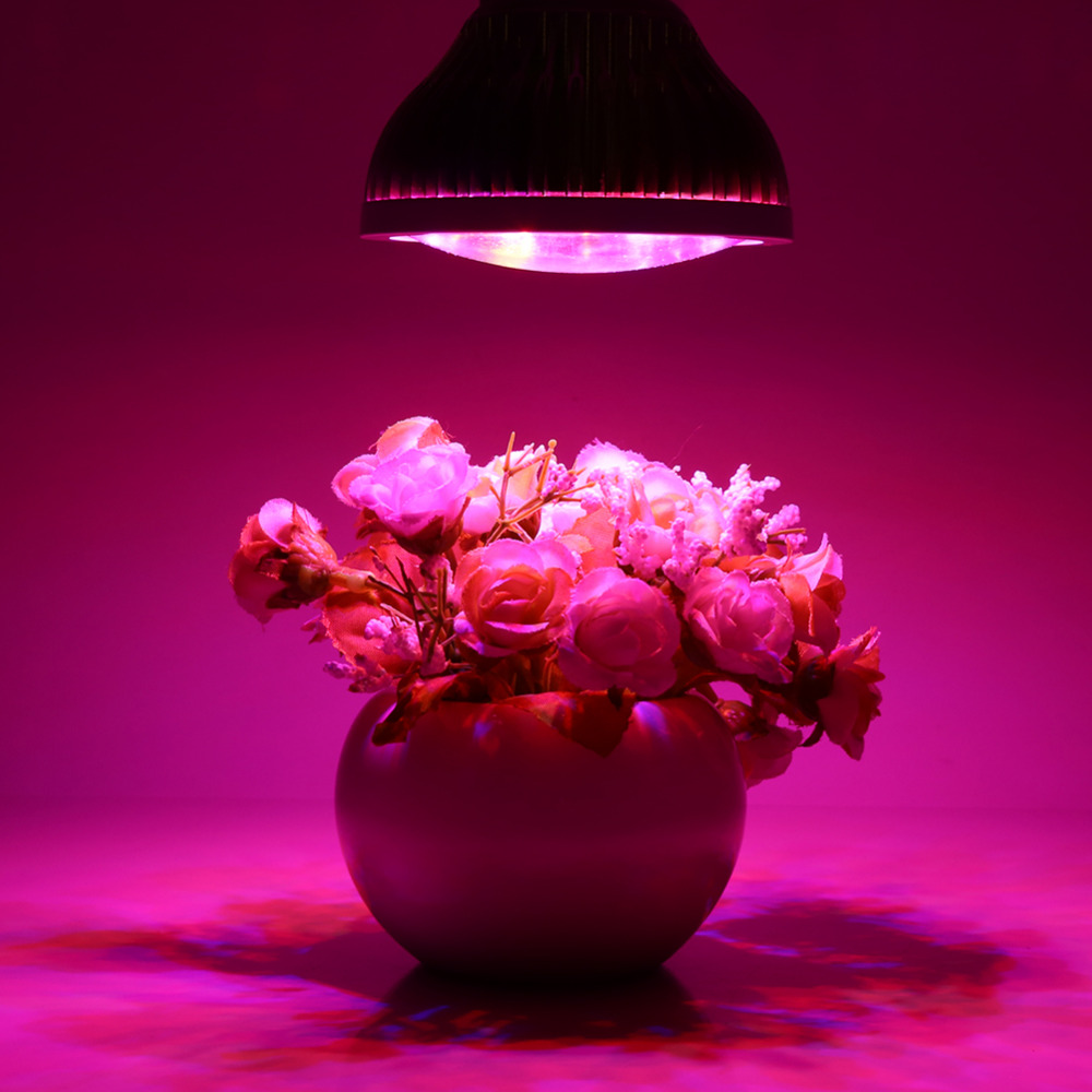 E27/E14/GU10 Grow Light Bulb 85-265V 24W 12 LED Grow Lamp Bulb Flower Plant Hydroponic Veg Growth Light