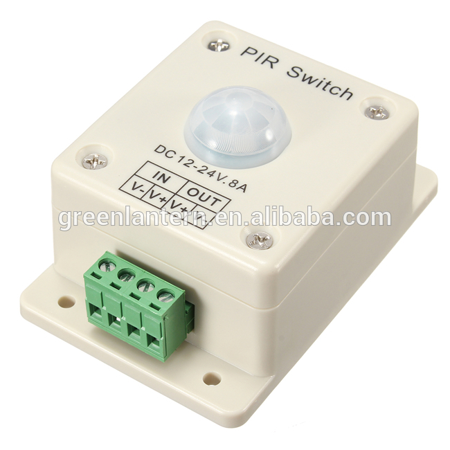 Automatic 8A 12V ~ 24V PIR Infrared Motion Sensor Switch for LED lighting