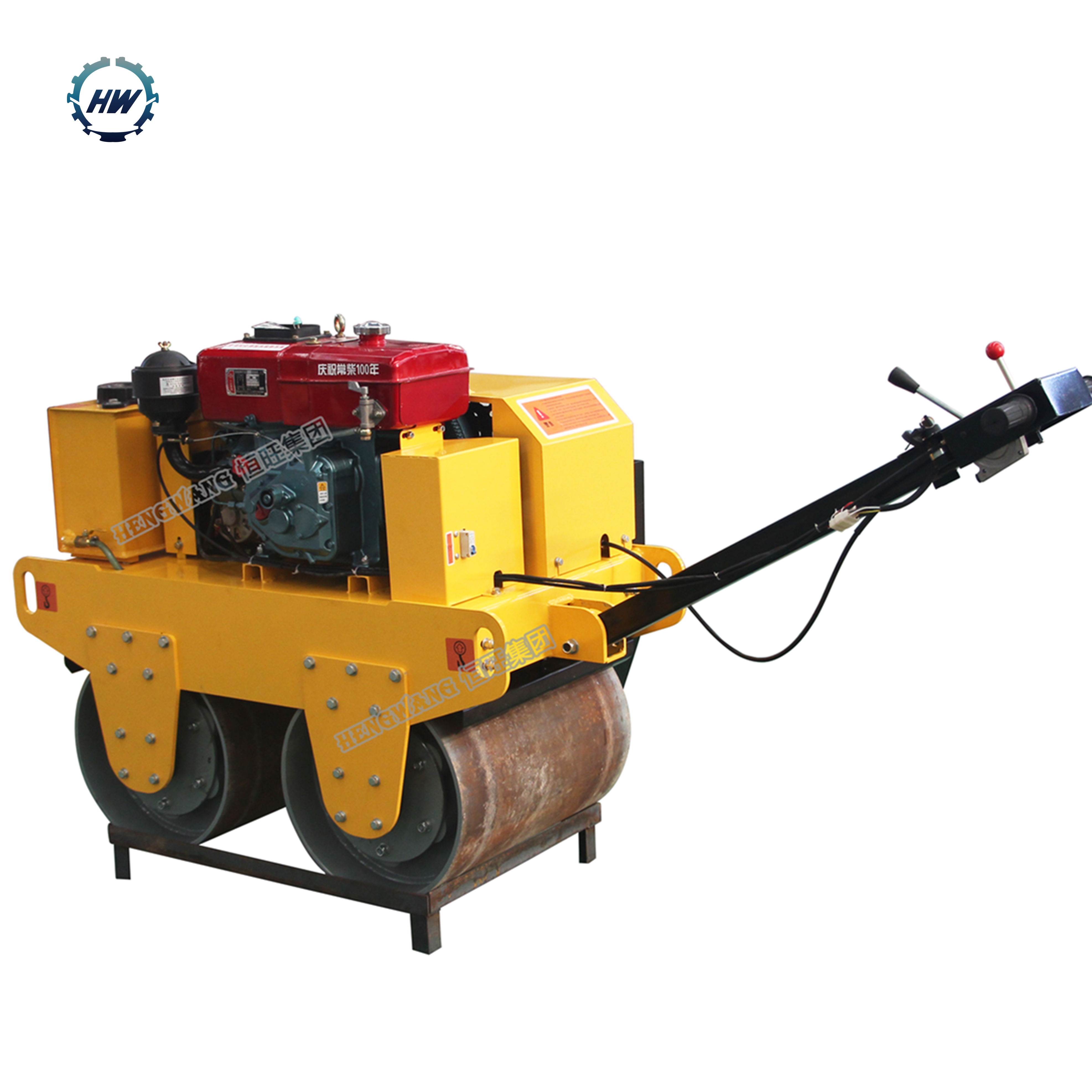 Road Roller CE 600KG Diesel Vibratory Mini Road Roller Compactor