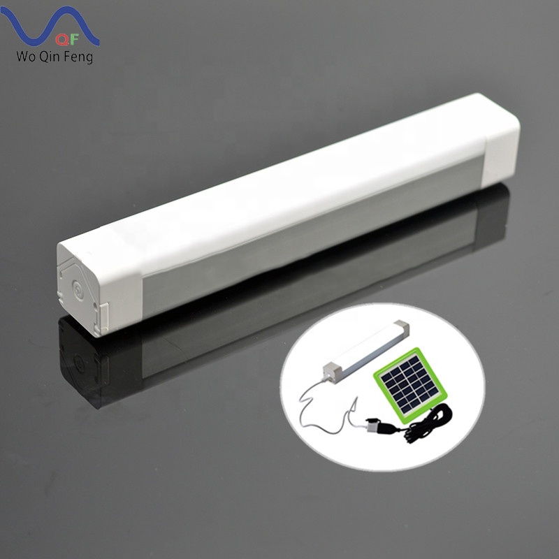 WQF LED Small Tube Solar Rechargeable 3.7V 2600mAh Lithium Battery Operated Emergency Light LED With Built in Magnet