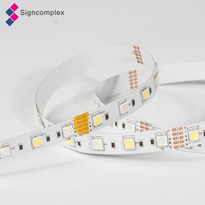 China CCT adjustable SMD5050 12/24v rgbw flexible led strip