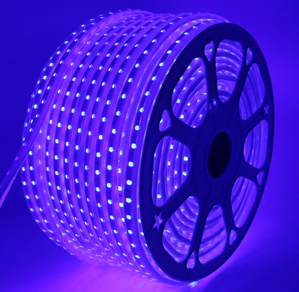 AC 110-120V Flexible RGB LED Strip Lights, 60 LEDs/M, Waterproof, Multi Color Changing 5050 SMD LED Rope Light