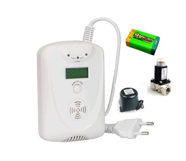 High sensitivity gas and co detector with LCD display