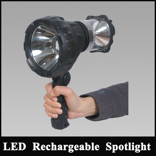 Manufacture Rechargeable built-in battery LED searching light for camping and fishing