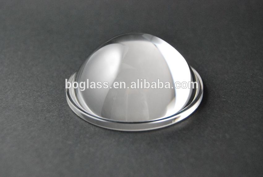 Aspherical lens for flashlight with clear color from factory