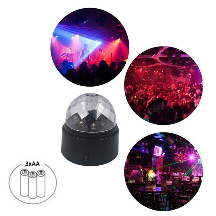 LED Magic Ball Strobe Dance Disco Stage Light RGB Laser Flashing Party Light