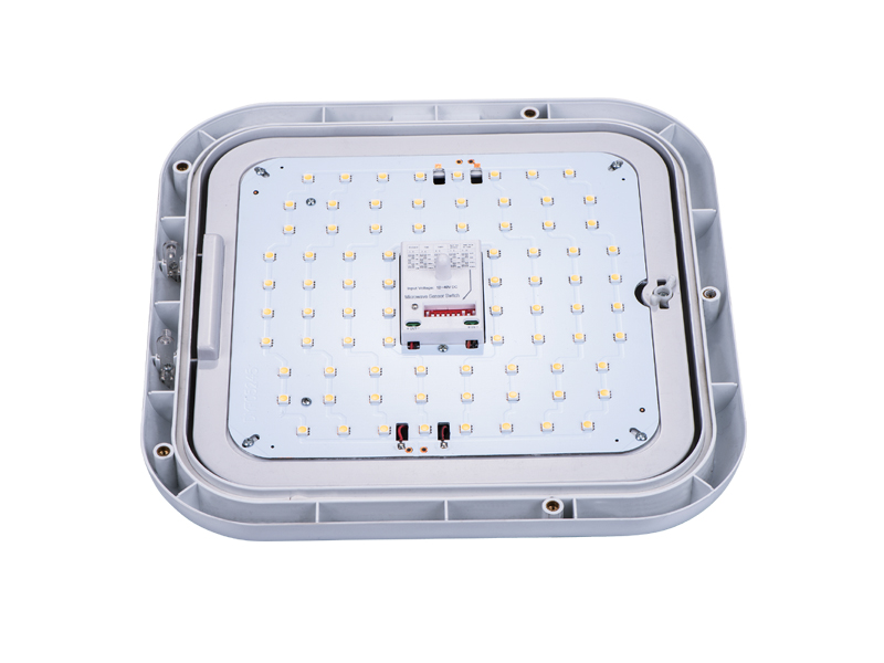 16W Modern indoor IP66 IK10 Led bulkhead light, surface mounted round LED ceiling light with sensor (PS-ML22L-D)