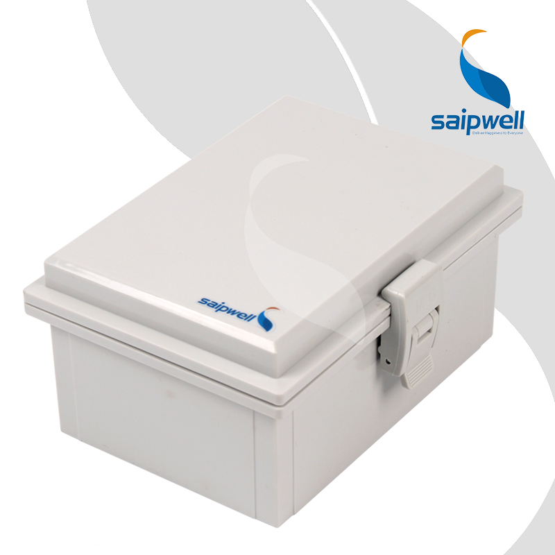 Saipwell Plastic Box Hinged Lid Container Electric Cabinet (125*175*85) SP-MG-1217585/ Waterproof enclosure