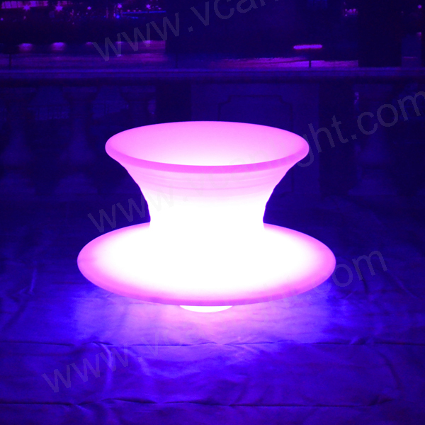 2017 New PE plastic led illuminated light bar stool for night club outdoor