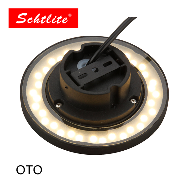 OTO  Silver black white 10W linear recessed led light Decorative wall Lamp Park Garden Lighting