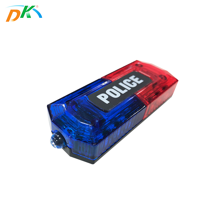 DK LED rechargeable powered flare light blinking police warning shoulder light